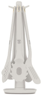 BerlingerHaus Kitchen Utensil Set with Standard Matte Cream - Silicone - 6-piece