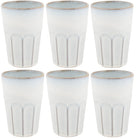 Cosy & Trendy Latte Macchiato Cups Bistro Vintage White 450 ml - 6 pieces
