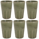 Cosy & Trendy Latte Macchiato Cups Bistro Thyme Green 450 ml - 6 pieces