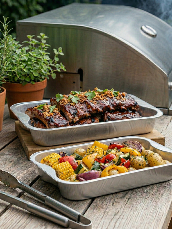 Bandejas de aluminio para barbacoa