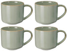 Cookinglife Coffee Mugs Serene Green 330 ml - Pottery - 4 pieces