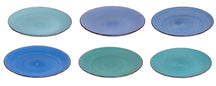 Platos para cena Delice azul ø 26,5 cm - 6 piezas Cookinglife