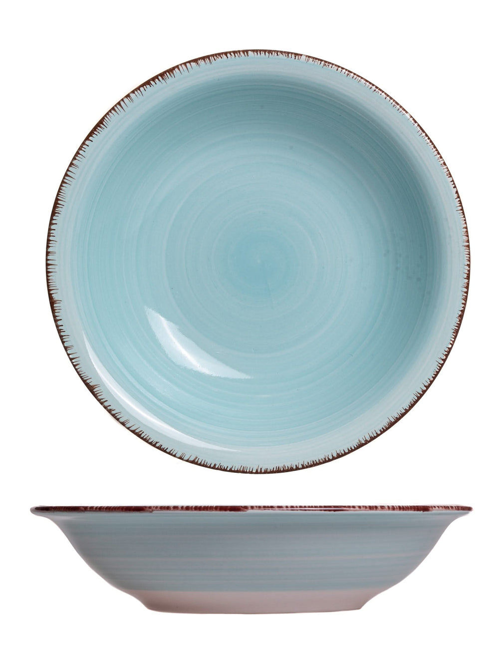 Cookinglife Deep Plates / Pasta Bowls Delice Blue ø 21 cm - 6 pieces