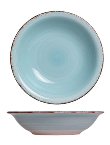 Cookinglife Deep Plates / Pasta Bowls Delice Blue ø 21 cm - 6 pieces