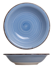 Cookinglife Deep Plates / Pasta Bowls Delice Blue ø 21 cm - 6 pieces