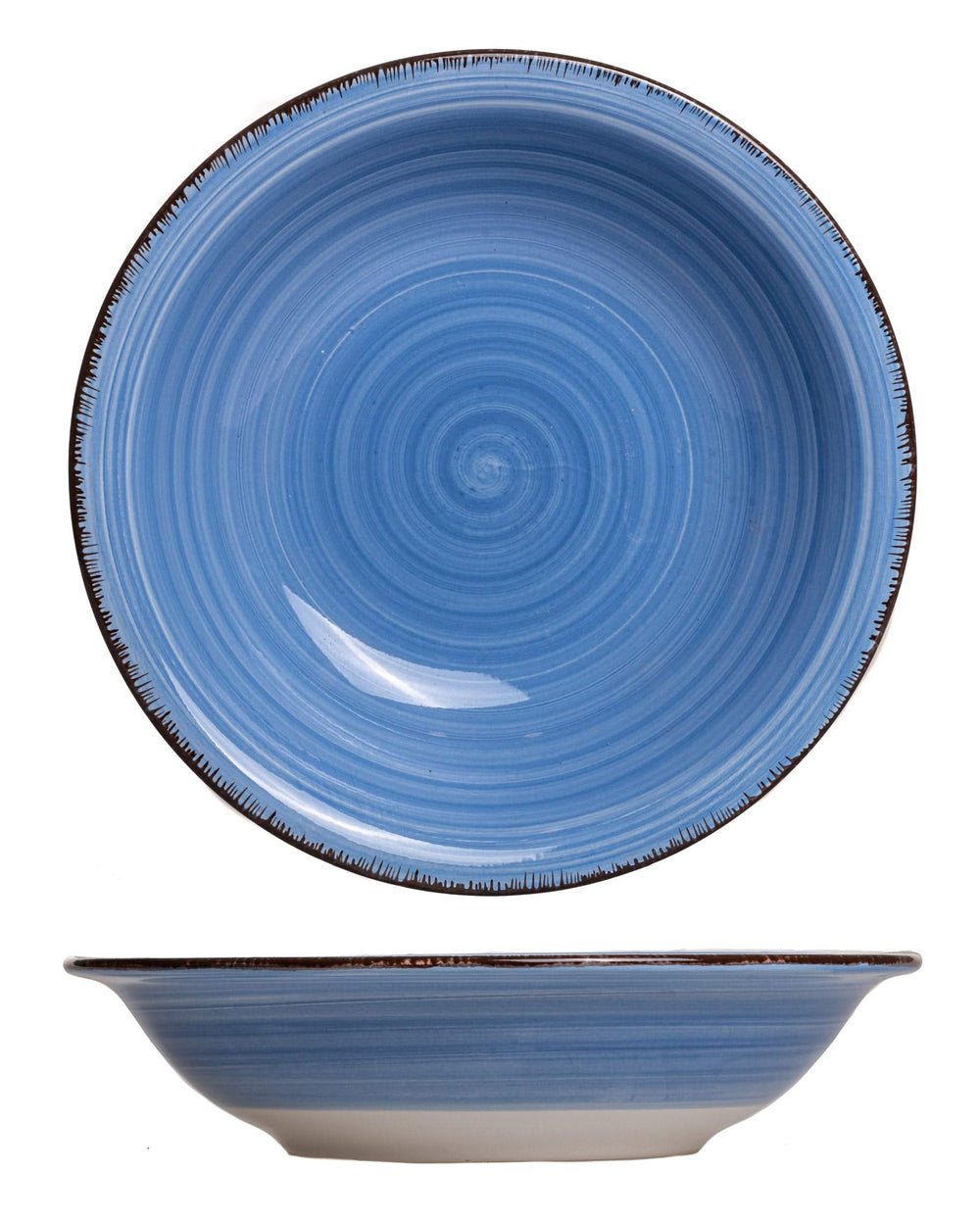 Cookinglife Deep Plates / Pasta Bowls Delice Blue ø 21 cm - 6 pieces