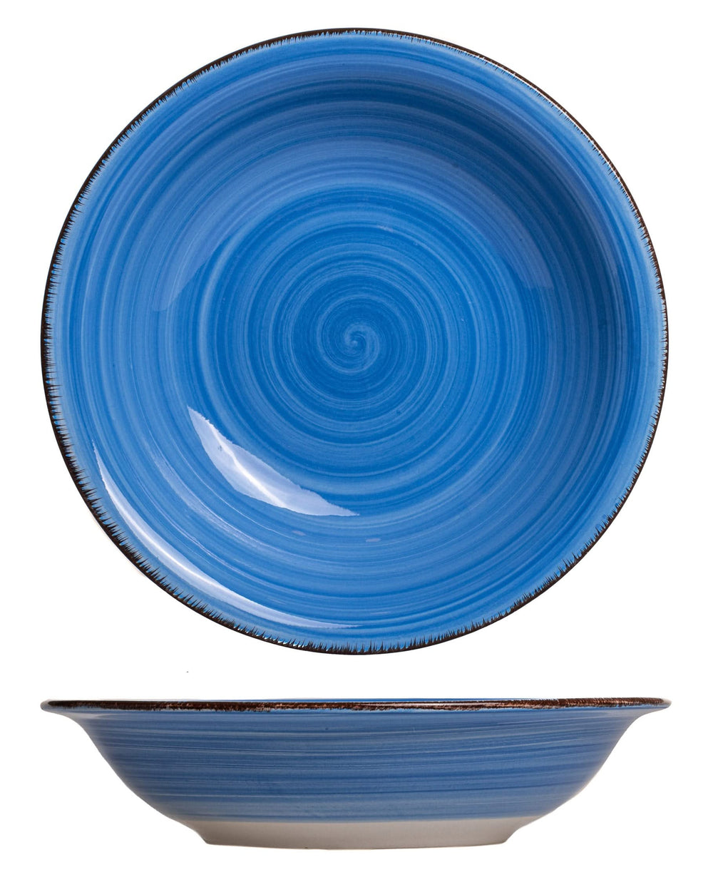Cookinglife Deep Plates / Pasta Bowls Delice Blue ø 21 cm - 6 pieces