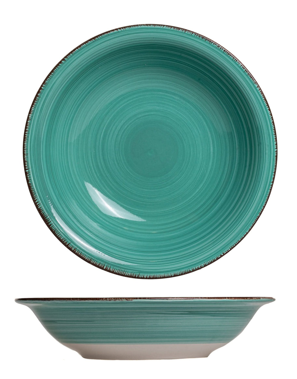 Cookinglife Deep Plates / Pasta Bowls Delice Blue ø 21 cm - 6 pieces