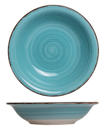 Cookinglife Deep Plates / Pasta Bowls Delice Blue ø 21 cm - 6 pieces
