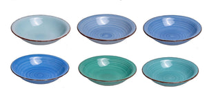 Platos hondos / para pasta Delice azul ø 21 cm - 6 piezas Cookinglife