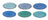 Cookinglife Side Plates / Dessert Plates Delice Blue ø 19 cm - 6 pieces