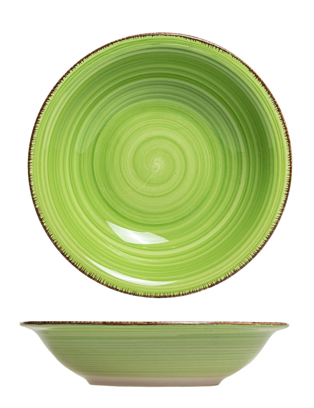 Platos hondos / para pasta Cookinglife Delice verde ø 21 cm - 6 piezas