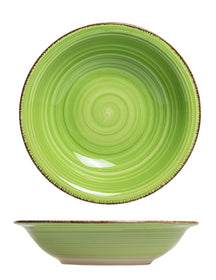 Platos hondos / para pasta Cookinglife Delice verde ø 21 cm - 6 piezas