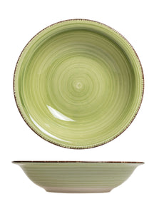 Platos hondos / para pasta Cookinglife Delice verde ø 21 cm - 6 piezas