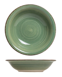 Platos hondos / para pasta Cookinglife Delice verde ø 21 cm - 6 piezas