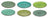 Platos de desayuno / postre Cookinglife Delice verde ø 19 cm - 6 piezas