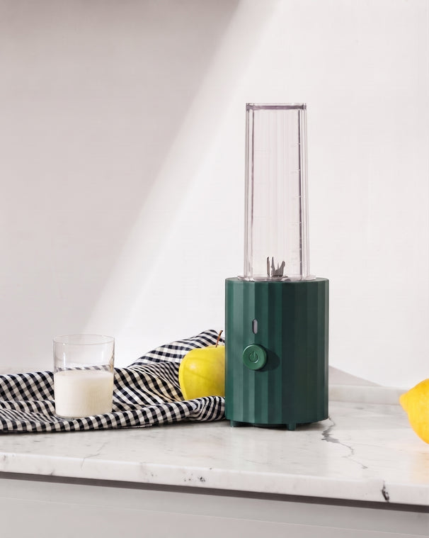 Alessi Smoothie Blender Plissé Verde - 380 W - Michele De Lucchi - MDL17 GR