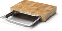 Continenta tabla de cortar con cajón de acero inoxidable - Madera - 39 x 27 cm