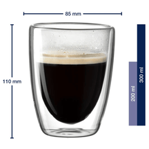 Leonardo Double-Walled Coffee Glasses Duo 300 ml - 2 Pieces