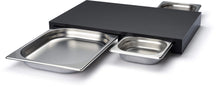 Continenta tabla de cortar con 3 bandejas de acero inoxidable - Duracore - 50 x 33 cm