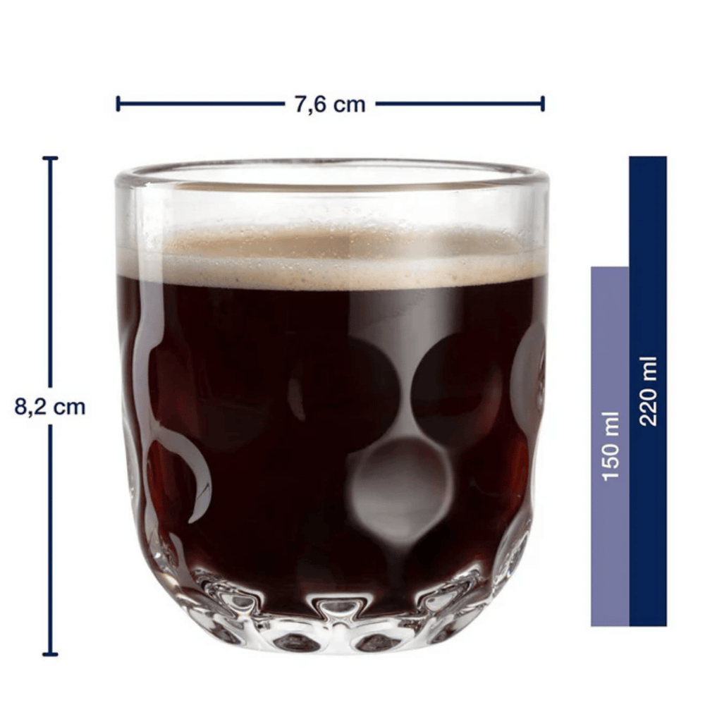 Leonardo Coffee Glasses - Gocce Uno - 220 ml - 2 pieces