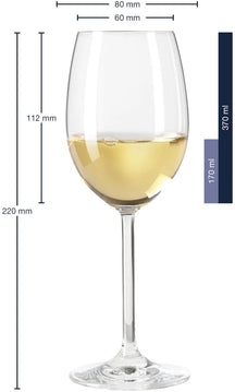 Leonardo White Wine Glasses Daily - 370 ml - 6 pieces