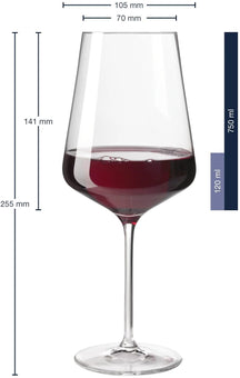 Copas de vino tinto Leonardo - Puccini - 750 ml - 6 piezas