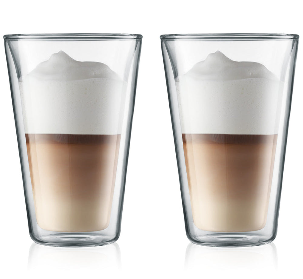 Bodum vasos de latte macchiato de doble pared Canteen - válvula patentada - 400 ml - 2 piezas