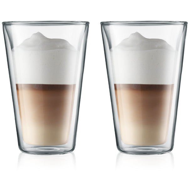 Bodum vasos de latte macchiato de doble pared Canteen - válvula patentada - 400 ml - 2 piezas