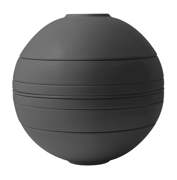 Set de vajilla Villeroy & Boch La Boule - Negro 7 piezas / 2 personas - 2x cuenco, 2x fuente, 2x plato universal, 1x fuente para servir