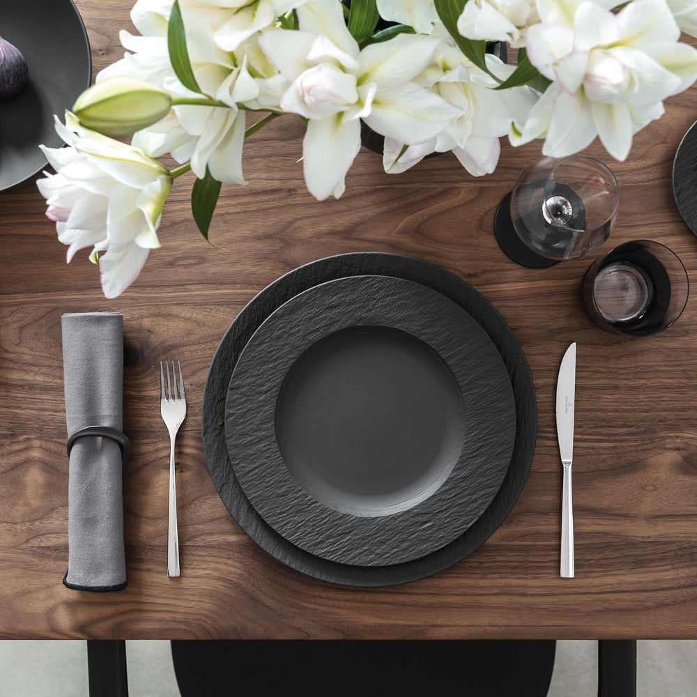 Villeroy & Boch dinner plate Manufacture Rock - Black - ø 27 cm