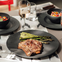 Villeroy & Boch dinner plate Manufacture Rock - Black - ø 25 cm