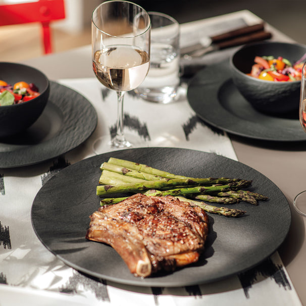 Plato de cena Villeroy & Boch Manufacture Rock - Negro - ø 25 cm