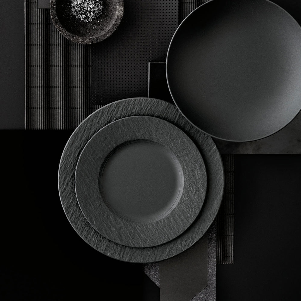 Villeroy & Boch breakfast plate / Dessert Plate Manufacture Rock - Black - ø 22 cm