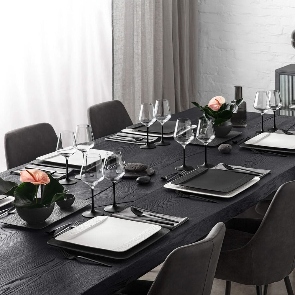 Villeroy & Boch Plato de cena Manufacture Rock - Negro - 28 x 28 cm