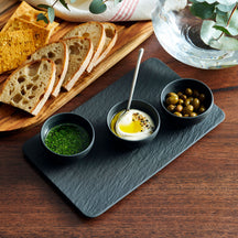 Villeroy & Boch Dipping Bowls Set Manufacture Rock - Black - 4-Piece