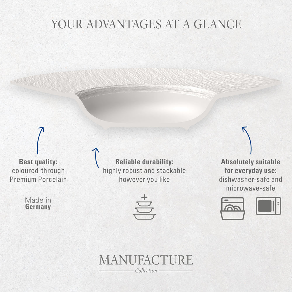 Villeroy & Boch Dipping Bowls Set Manufacture Rock - White - 4-Piece
