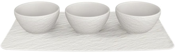 Villeroy & Boch Set de cuencos para salsas Manufacture Rock - Blanco - 4 piezas