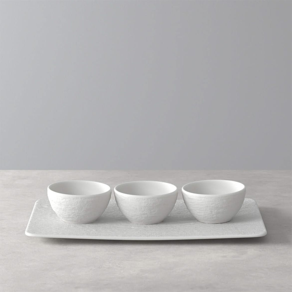 Villeroy & Boch Dipping Bowls Set Manufacture Rock - White - 4-Piece