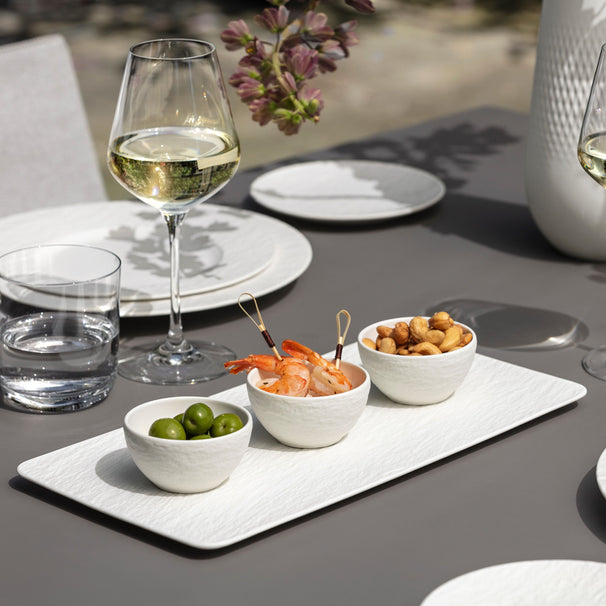 Villeroy & Boch Set de cuencos para salsas Manufacture Rock - Blanco - 4 piezas