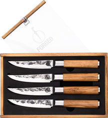 Forged Steak Knives Olive - 4 pieces
