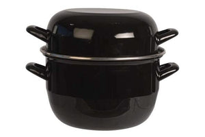 Cosy & Trendy Olla para mejillones - Negro - ø 20 cm / 3.3 litros - capa antiadherente esmaltada