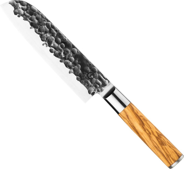 Forged Santoku knife Olive 18 cm