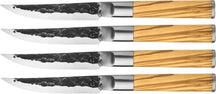 Forged Steak Knives Olive - 4 pieces