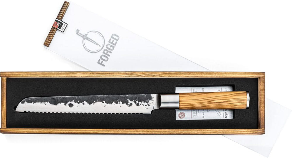 Forged Bread Knife Olive 20 cm