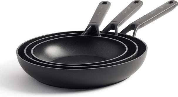 Juego de sartenes KitchenAid Classic Forged - ø 20, 24 y 28 cm - revestimiento antiadherente cerámico