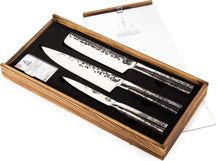 Forged Knife Set Intense - 3-piece - Chef's knife, Chopper and Universal knife