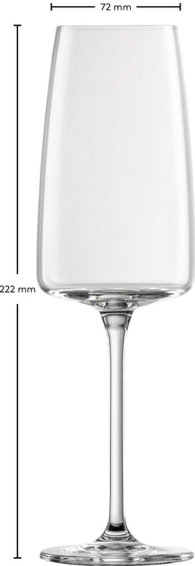 Copas de champán Zwiesel Glas - Flutes - Vivid Senses Ligero y fresco - 380 ml - 2 piezas