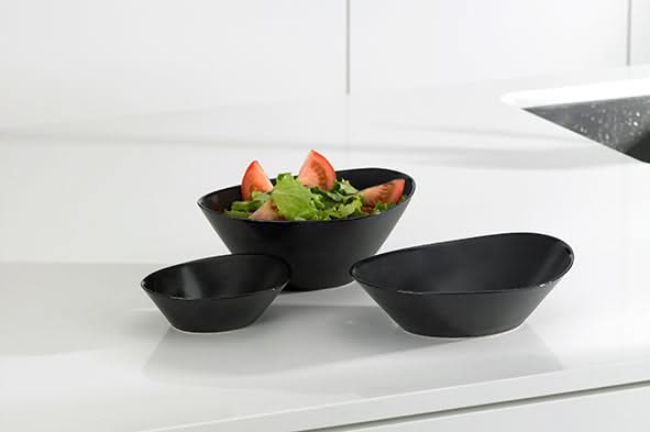 Cosy & Trendy Salad bowl Vongola Black - 20 x 18 cm