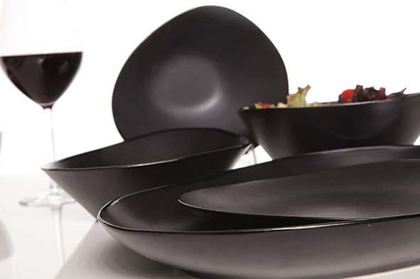 Cosy & Trendy Salad bowl Vongola Black - 20 x 18 cm
